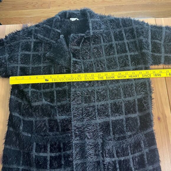 Mo:Vint Black Soft Cozy Open Cardigan Women's Size Medium - Picture 11 of 13